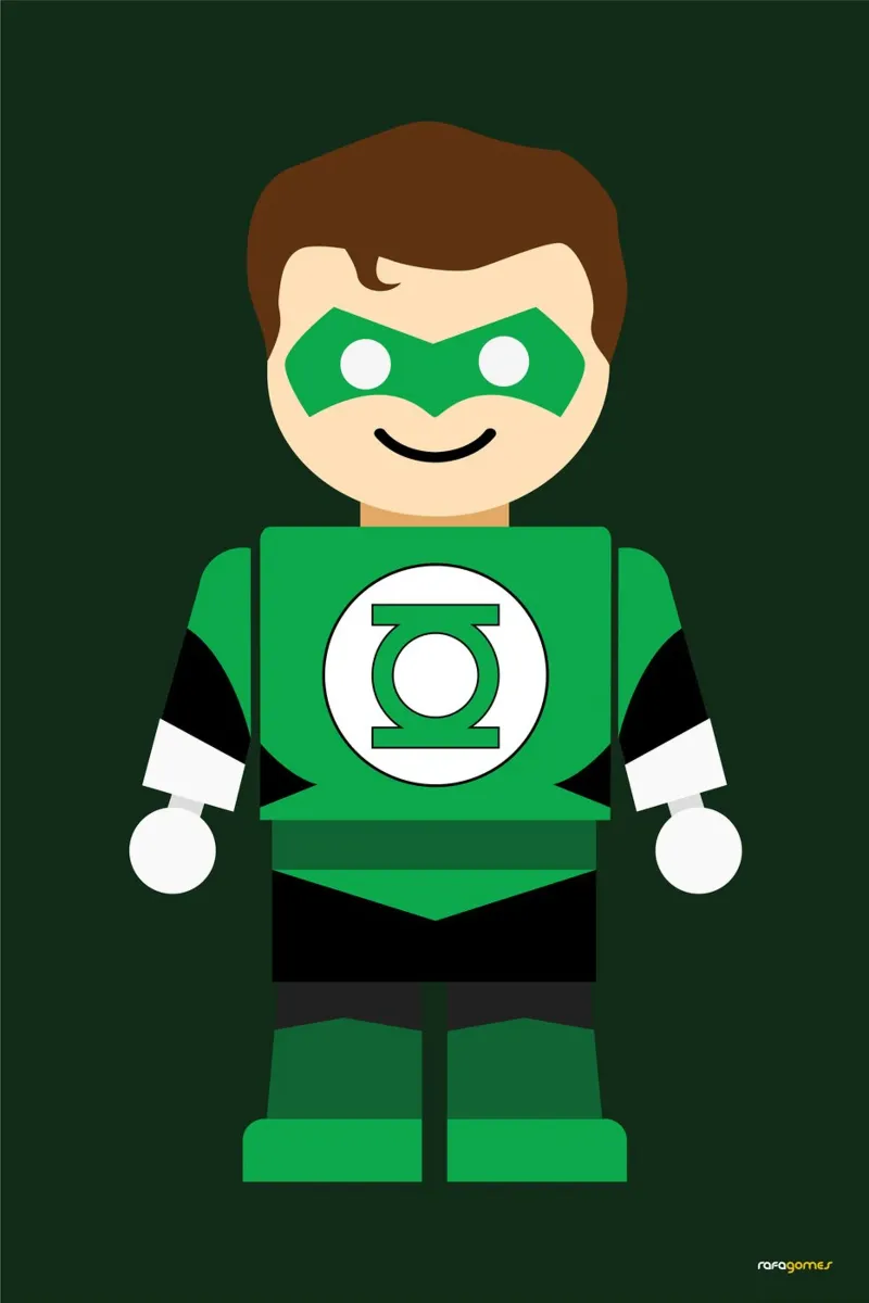 Green Lantern Toy pellicola backlit da Rafa Gomes