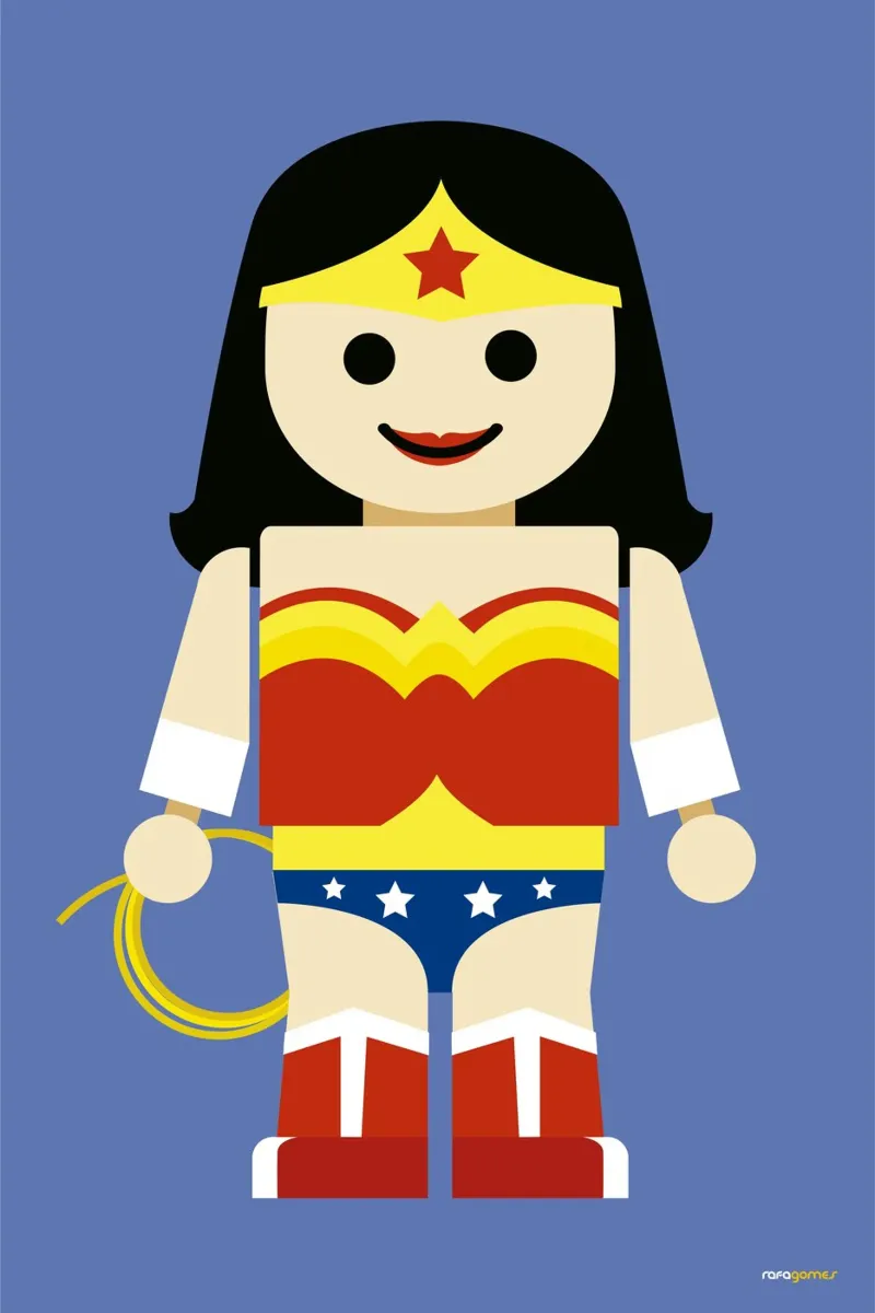 Wonder Woman Toy poster by Rafa Gomes