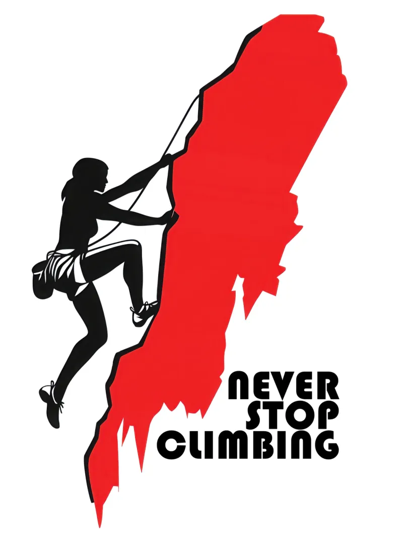 Never Stop Climbing - Per le arrampicatrici pellicola backlit da Autofocus