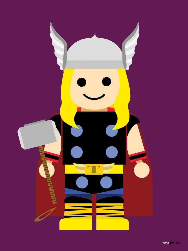 Thor Toy poster de Rafa Gomes
