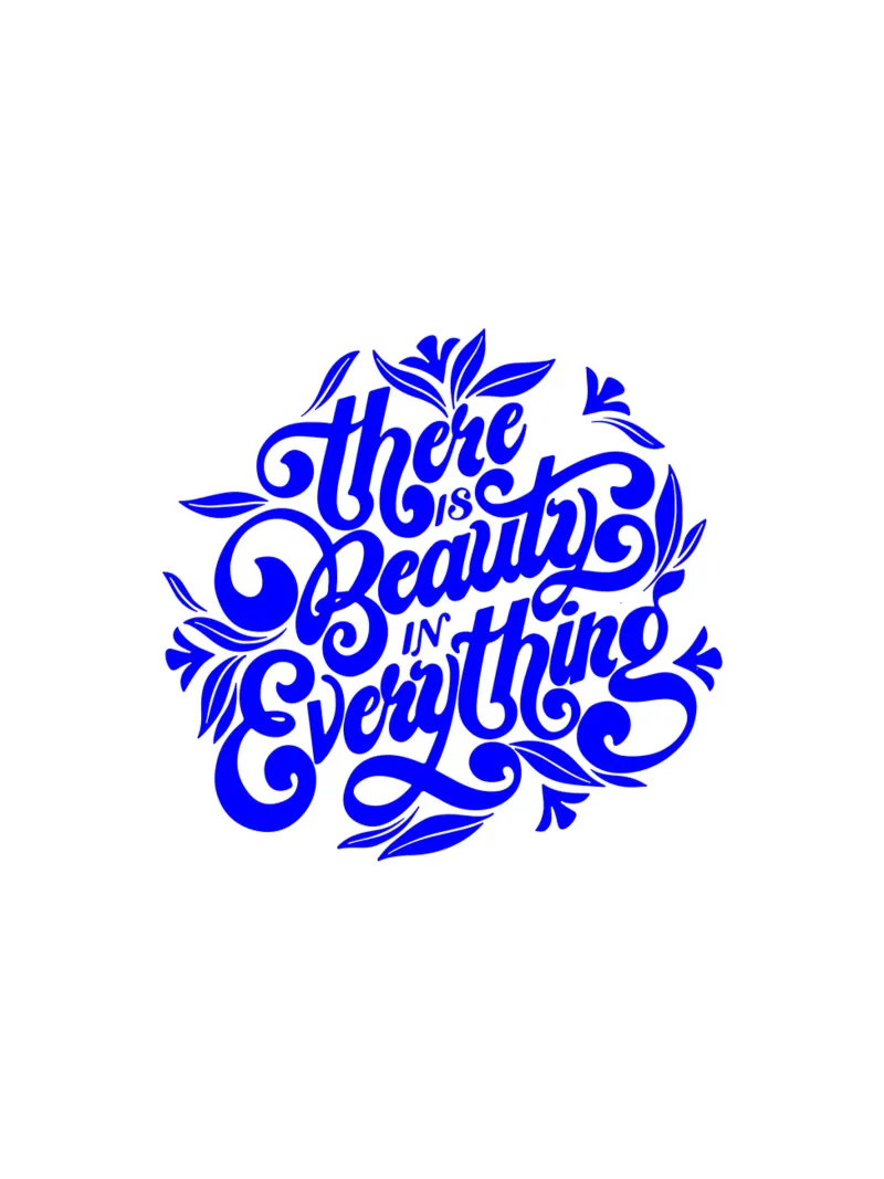il y a de la beauté dans tout, déclaration de motivation toile de The True Type