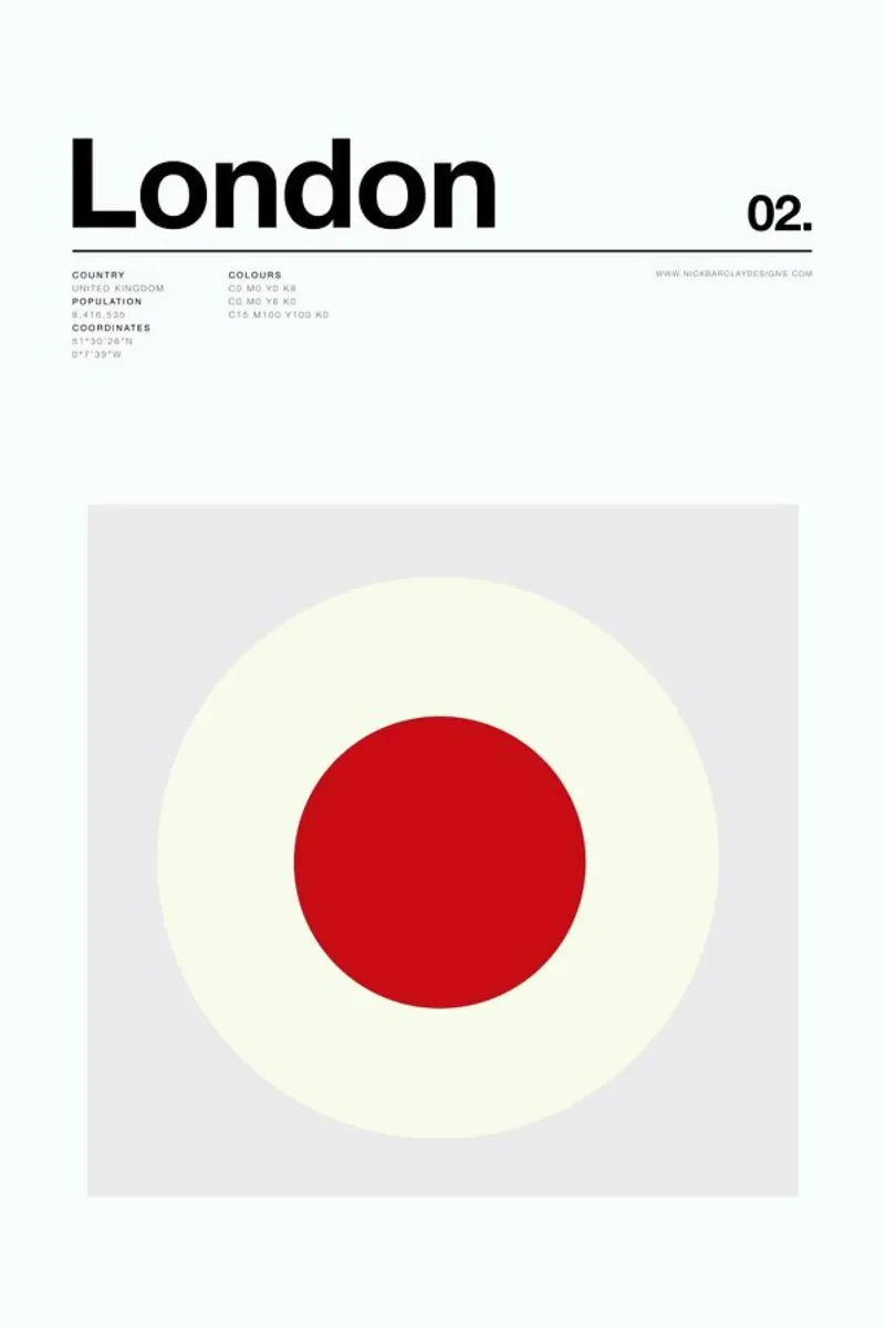 London Poster von Nick Barclay
