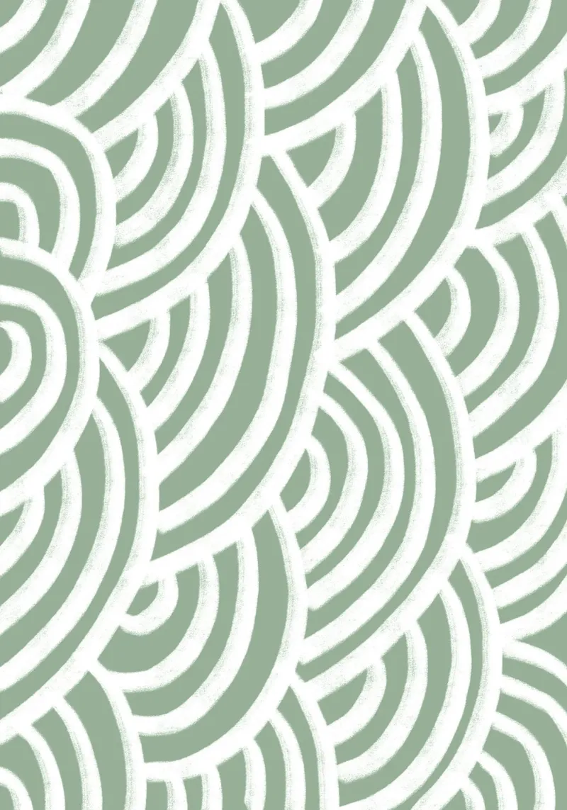 Line study II - green carta hahnemühle da BAINAI