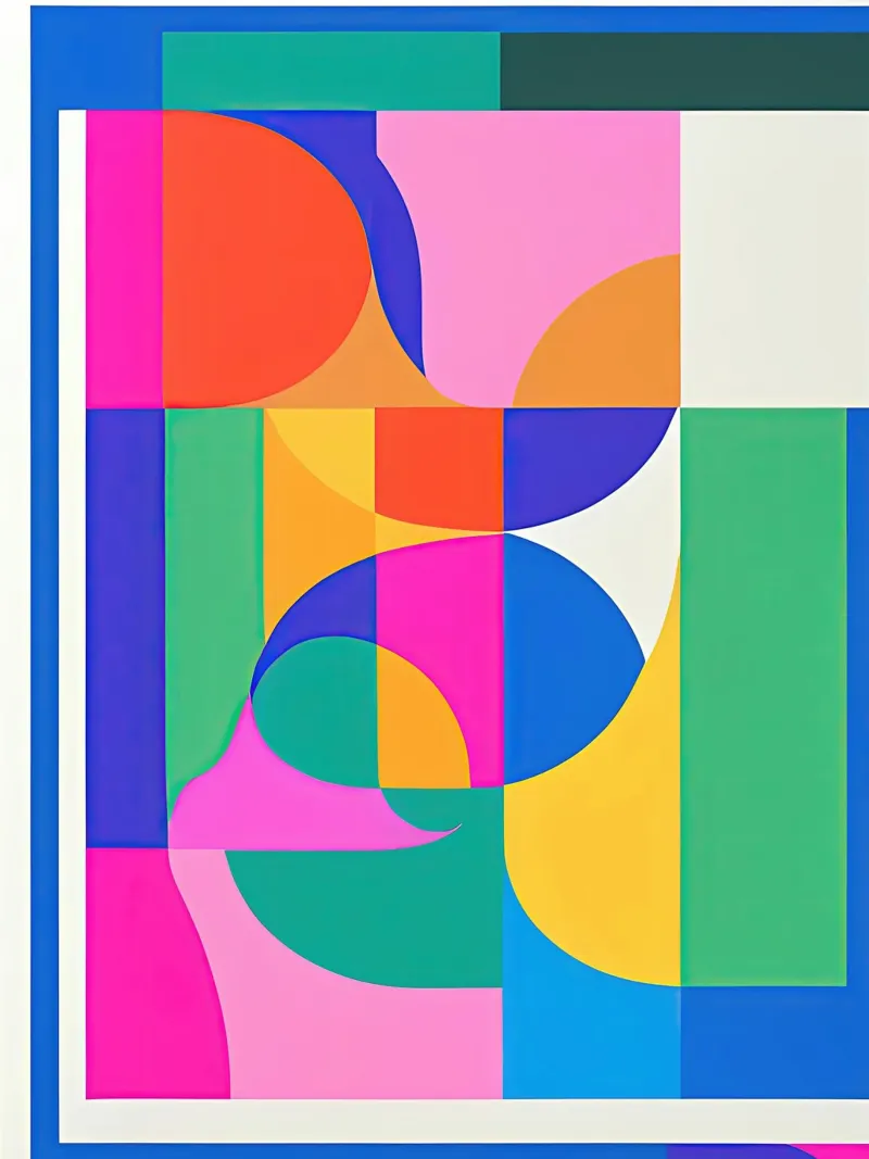 Flessibile - Serie 37 poster con telaio in legno da Atelier-88