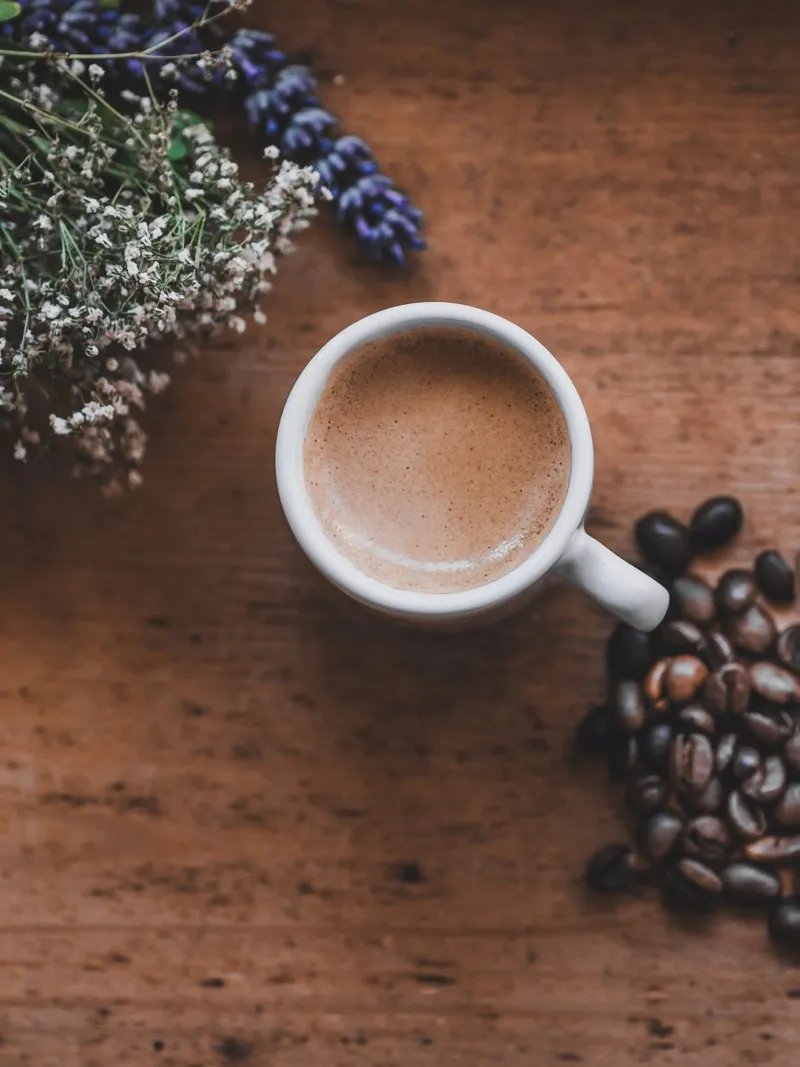 Mediterraner Espresso mit Lavendel pellicola backlit da Carinaprint
