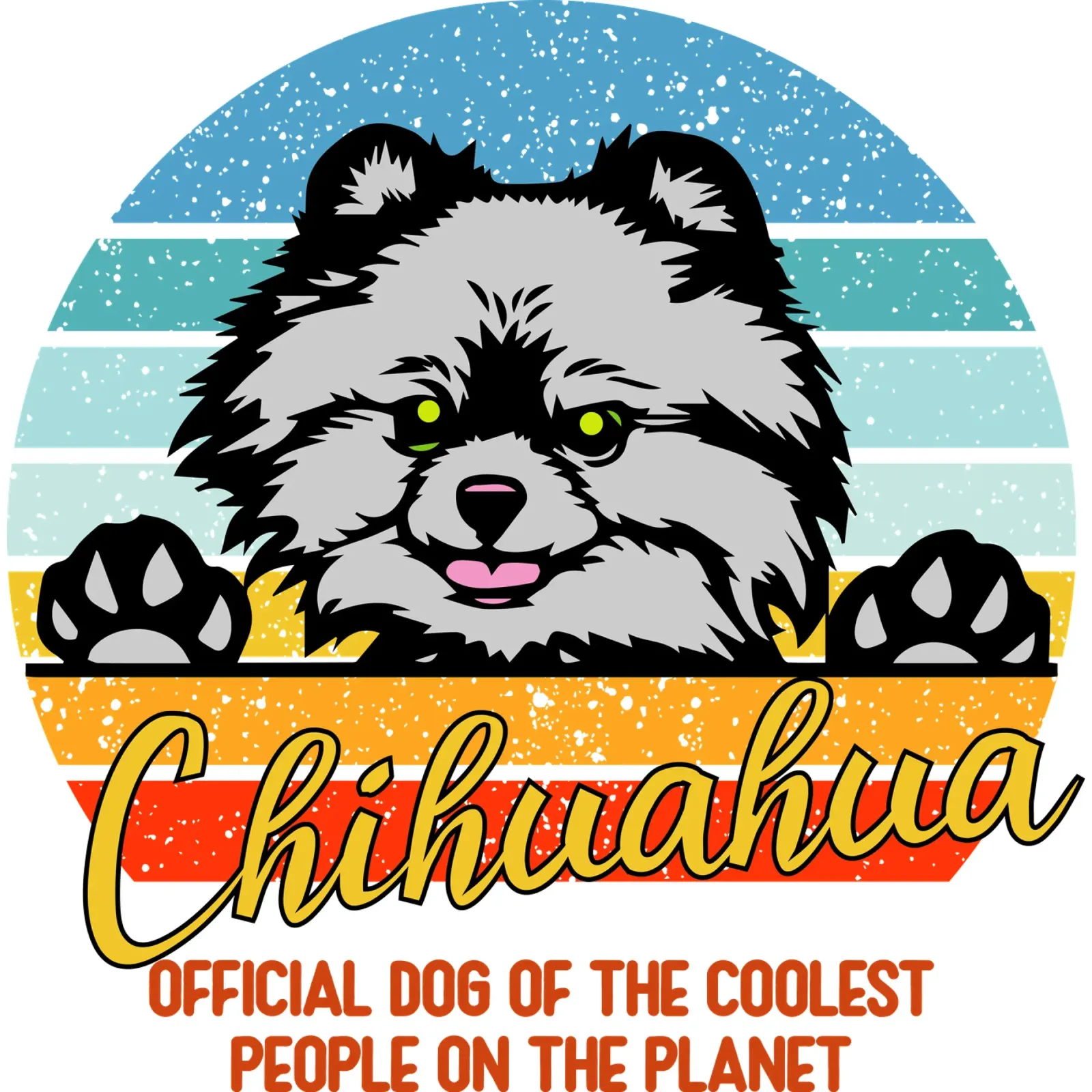 Chihuahua cane ufficiale delle persone più cool del pianeta pellicola backlit da ririedis