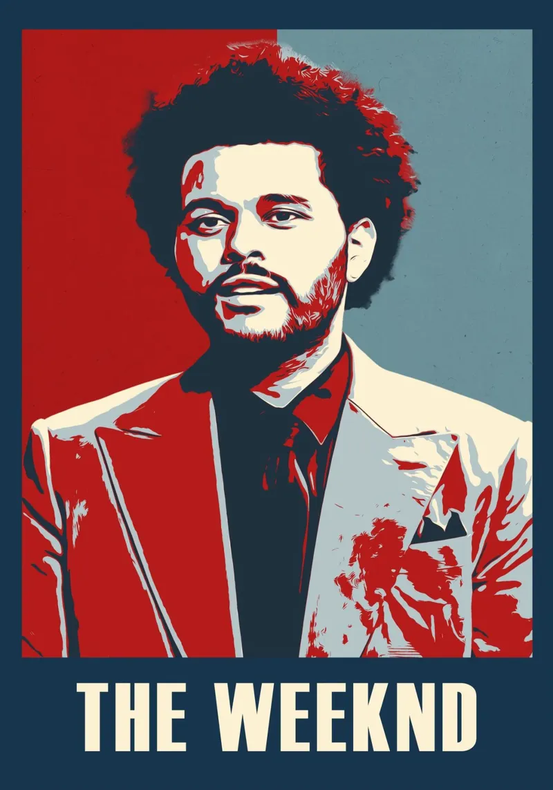 the weeknd pellicola backlit da HopeStudio