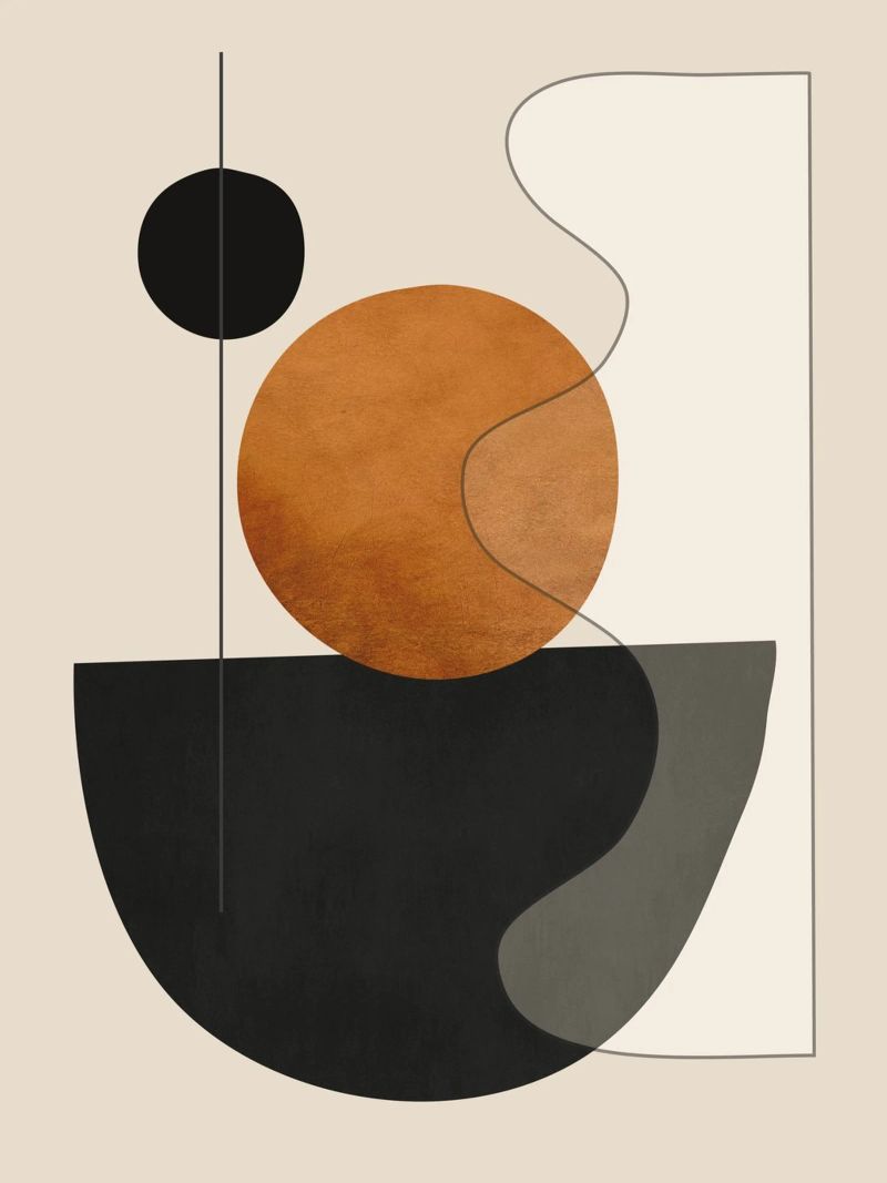 Forme astratte minimali 135 poster da ThingDesign