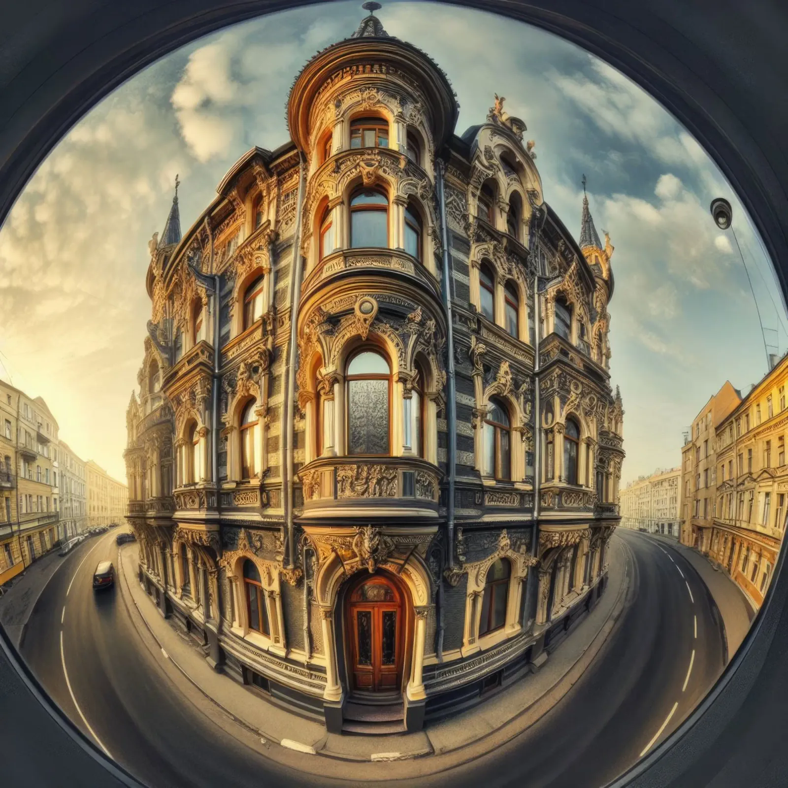 Sphere 005 - Historic Baroque-Style Building pellicola backlit da Spheres