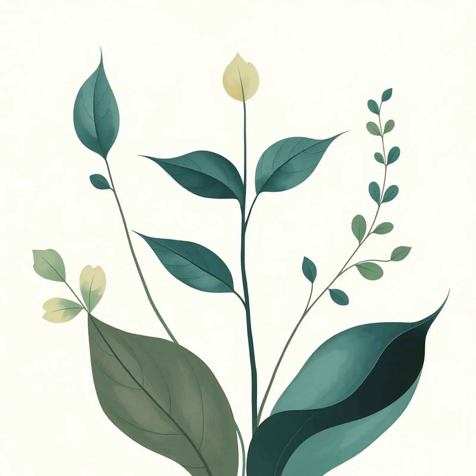 Minimalist Wildflower Elegance poster by Organic Aesthetics