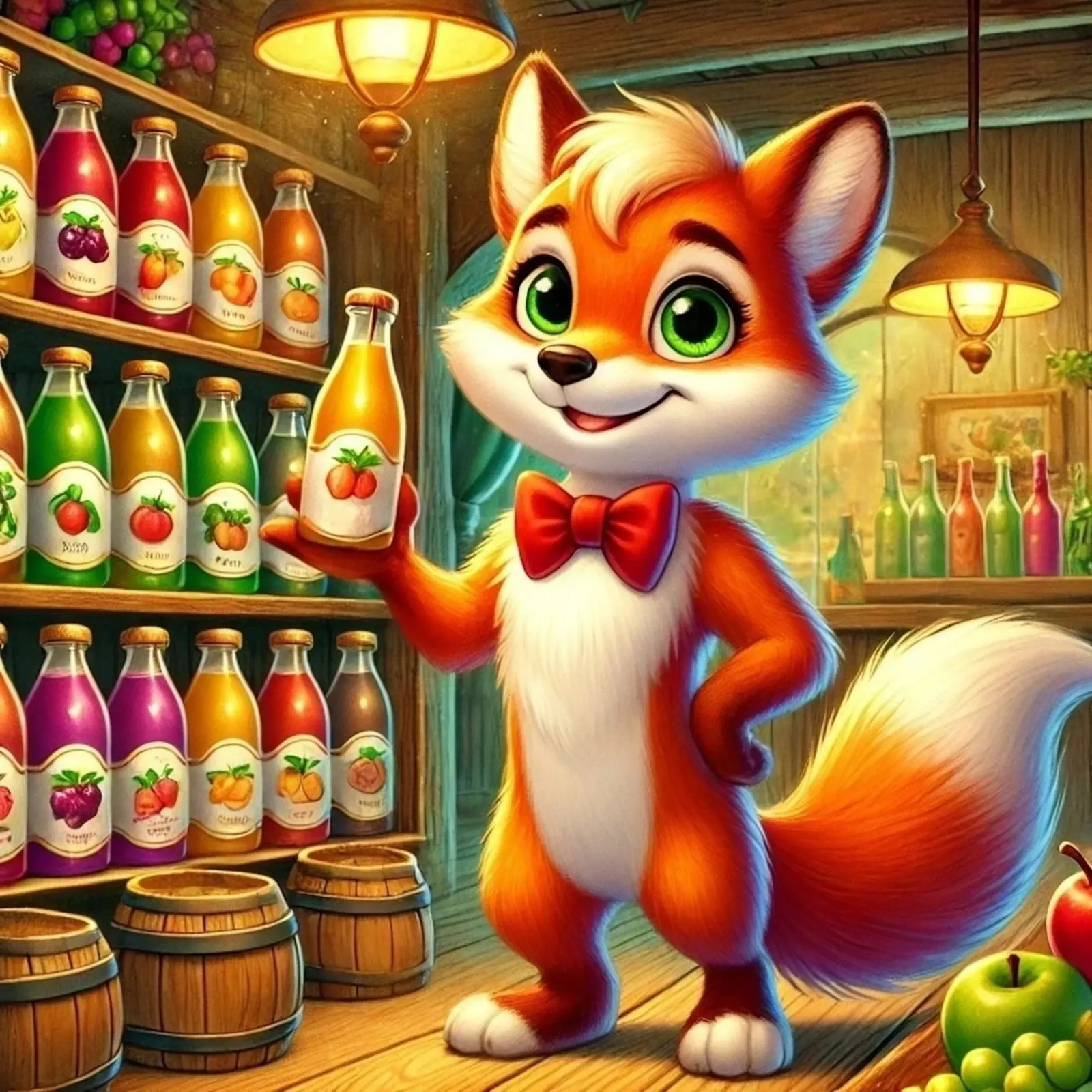 Whimsical Fox backlit film by FluffyToons