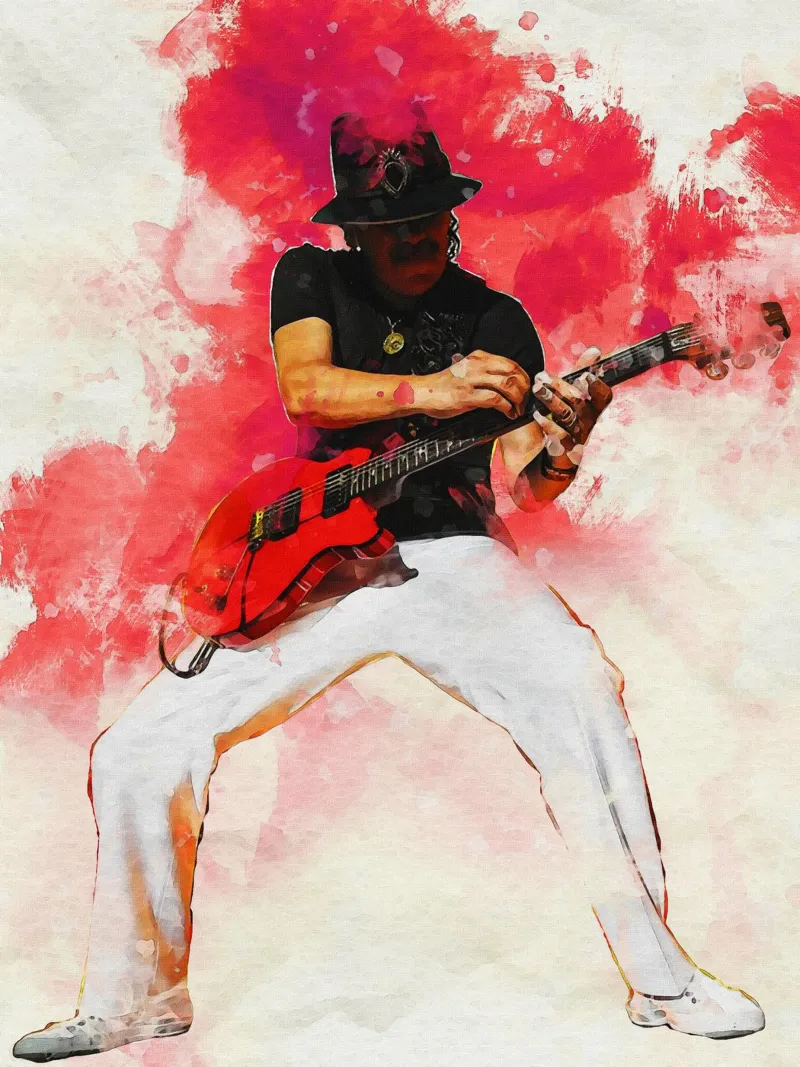 Smudge Carlos Santana hahnemühle de Gunawan Rb