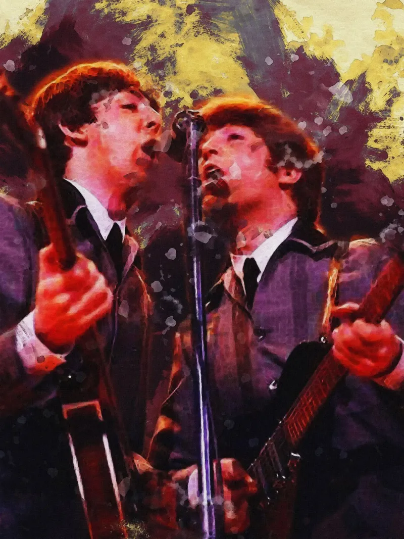 Smudge of Lennon–McCartney canvas by Gunawan Rb