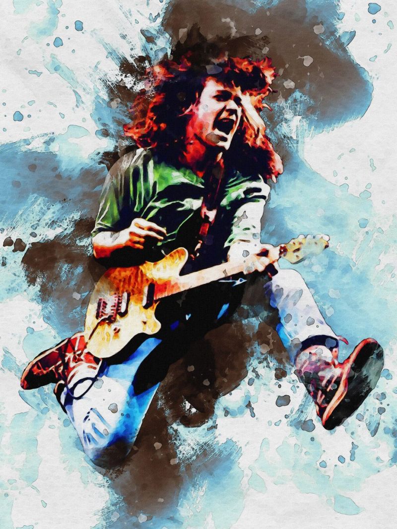 Smudge von Edward Louis Van Halen Poster von Gunawan Rb