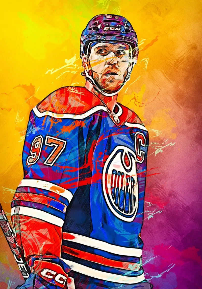 connor mcdavid alluminio dibond da tenten