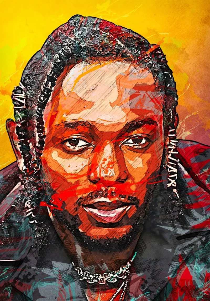 Kendrick Lamar pellicola backlit da tenten
