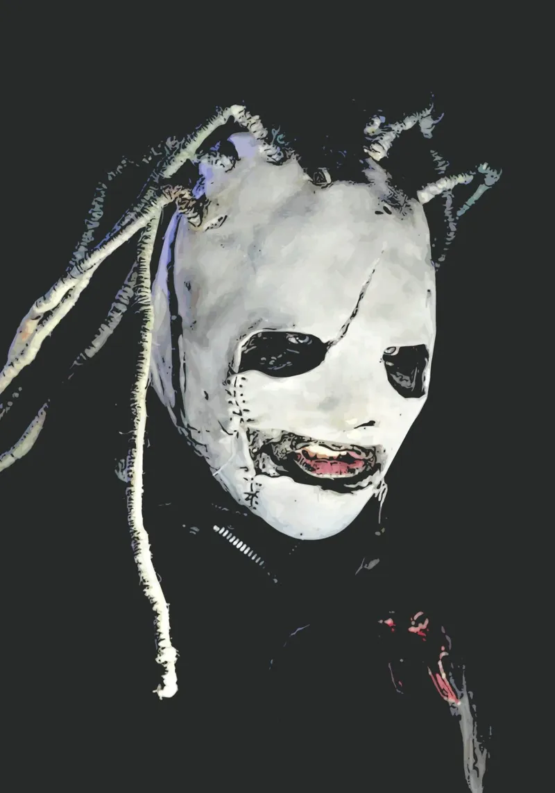 Maschera di Corey Taylor pellicola backlit da Ad Nna Rock