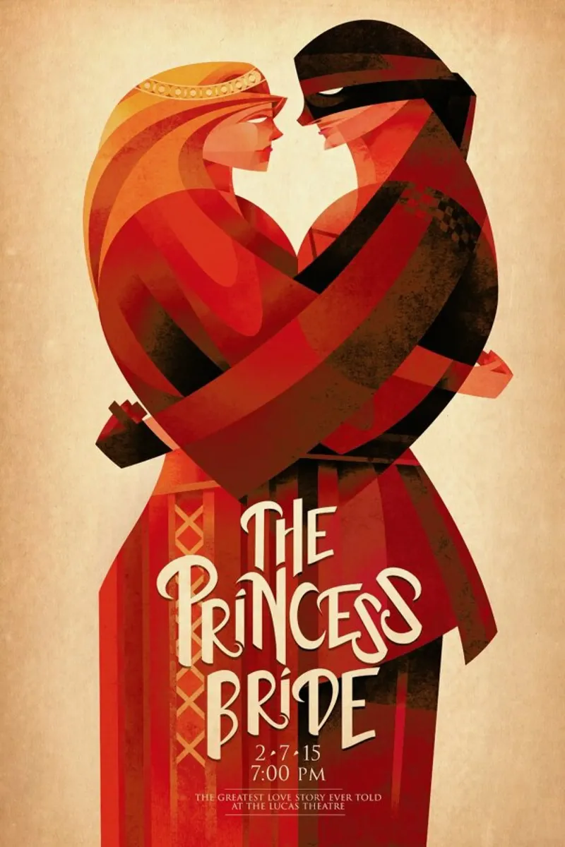 The Princess Bride poster con telaio in plastica da Sean Loose