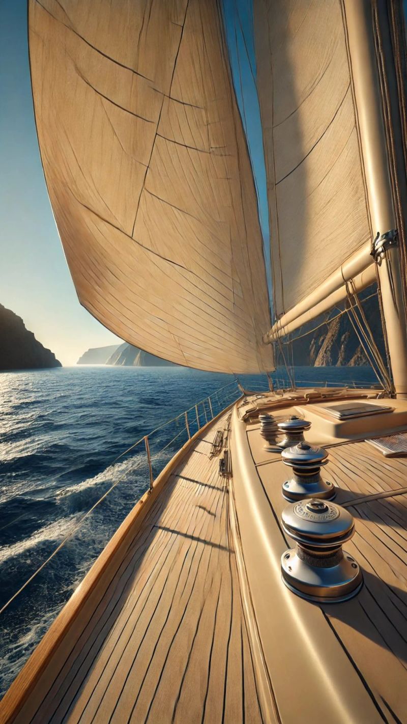 À bord d’un voilier : l’appel de la mer Leinwand von Épure design