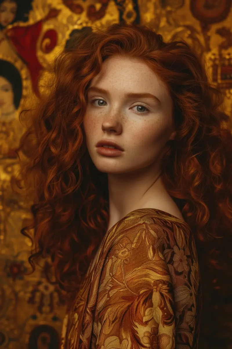 Donna contemporanea di Klimt | Splendore sensuale poster da Autofocus