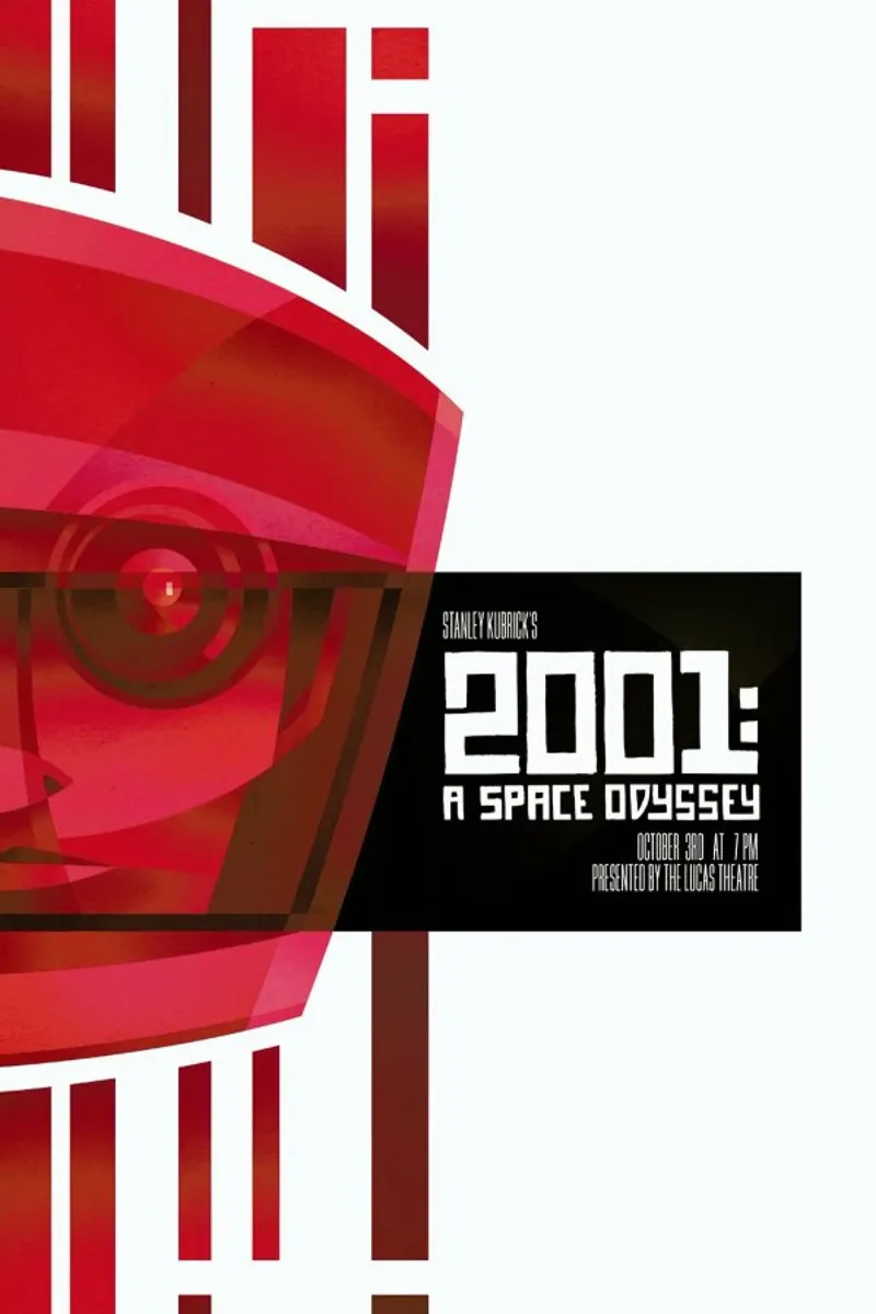 2001: A Space Odyssey pellicola backlit da Sean Loose