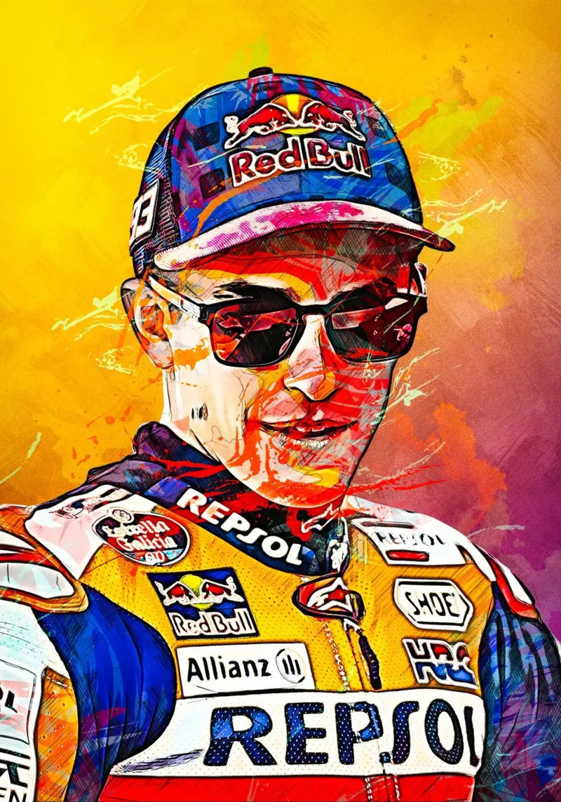 Marc Marquez pellicola backlit da tenten