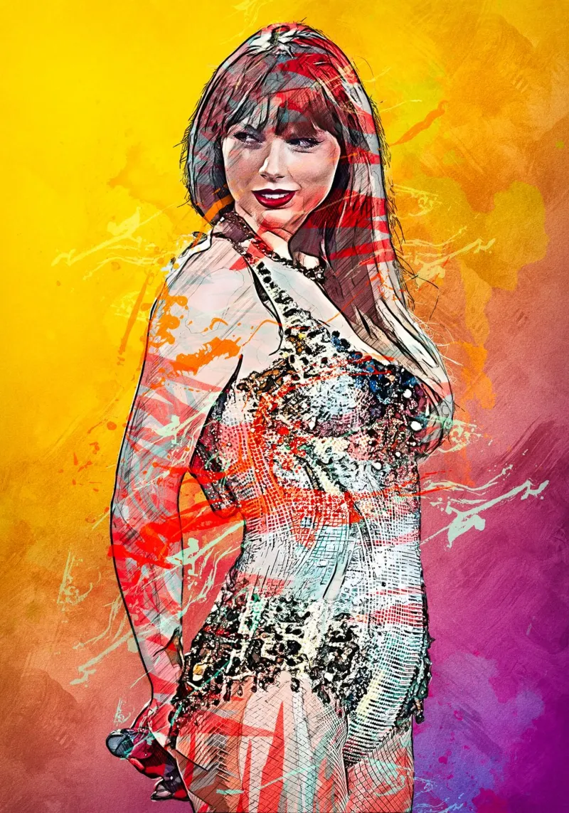 taylor swift eras tour alluminio dibond da tenten