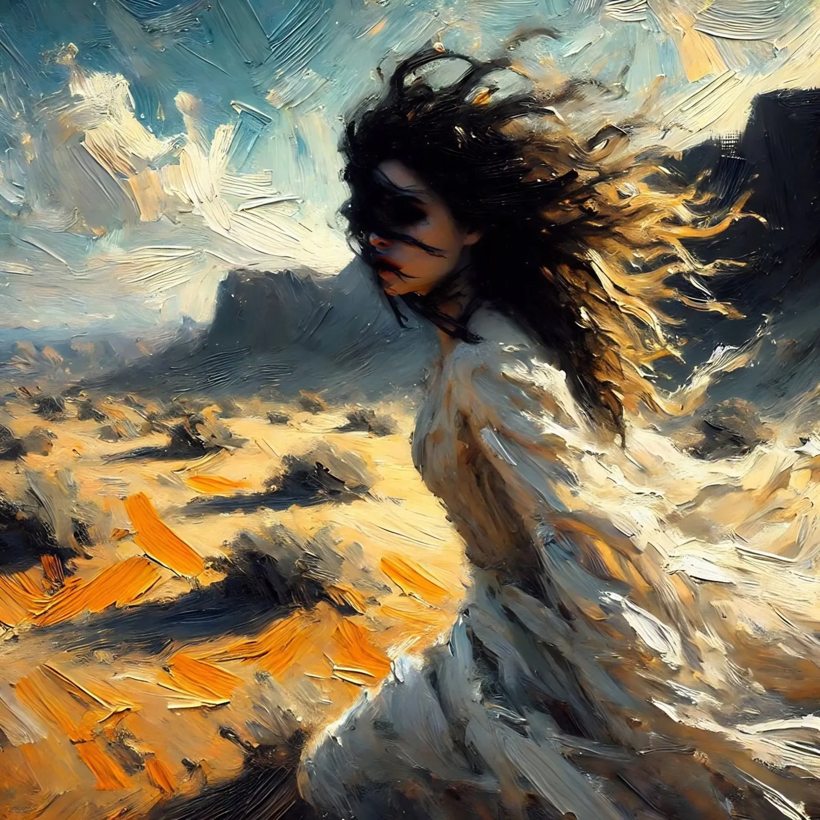 Principessa del deserto poster con telaio in alluminio da nomad