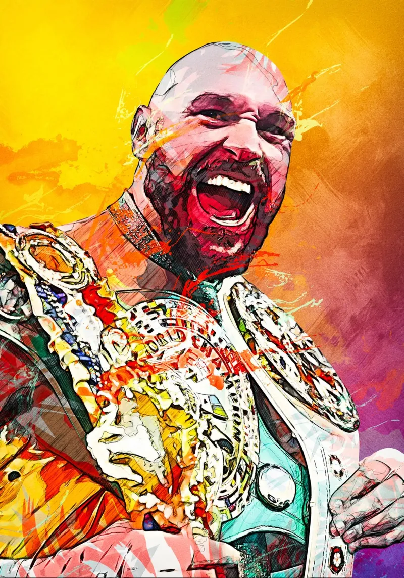 Tyson Fury pellicola backlit da tenten
