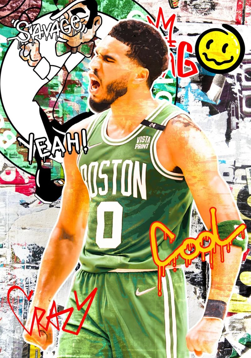 Jayson Tatum Boston Celtics poster da tenten