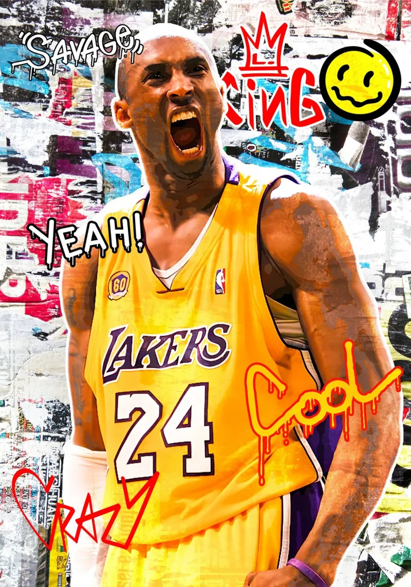 Kobe Bryant LA Lakers forex plate by tenten