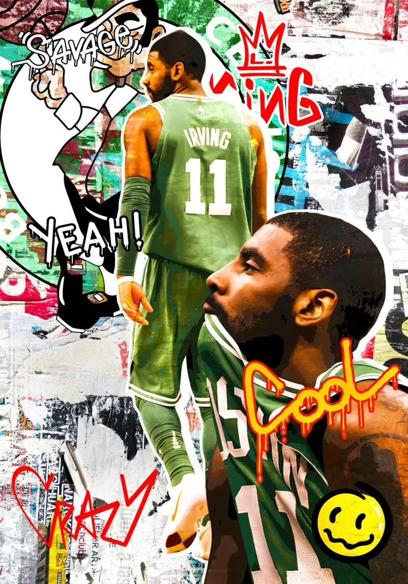 Kyrie Irving Boston Celtics 2 pellicola backlit da tenten