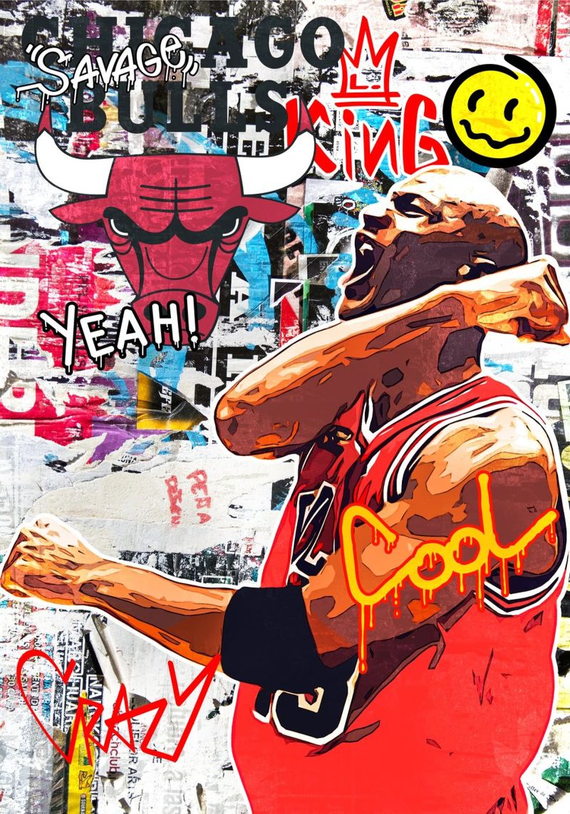 Michael Jordan Chicago Bulls 2 poster by tenten