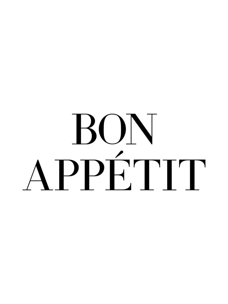Citazione di Bon appetit pellicola backlit da Paigaam Studio