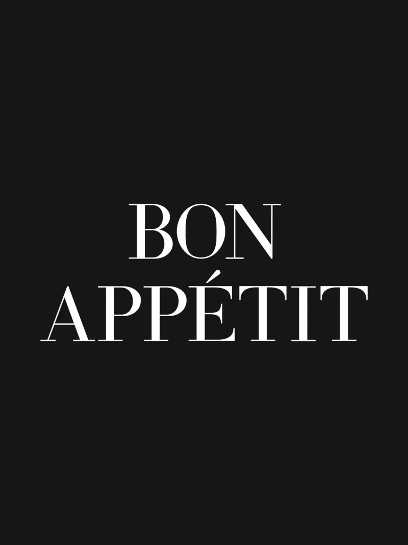 Citazione di Bon appetit pellicola backlit da Paigaam Studio