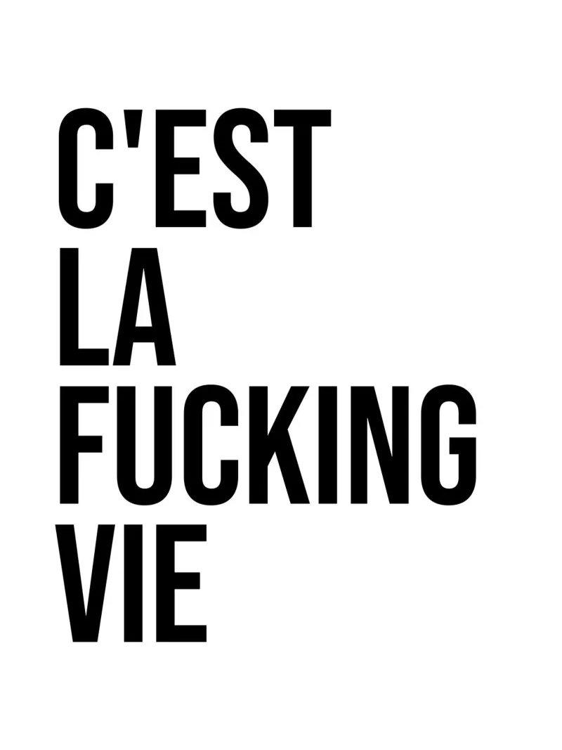 C'est la vie, cazzo! pellicola backlit da Paigaam Studio