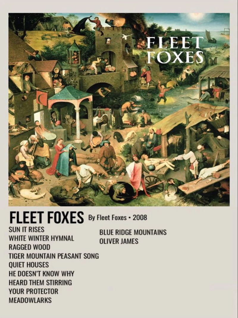 FLEET FOXES By Fleet Foxes - 2008 poster de SoundStudio