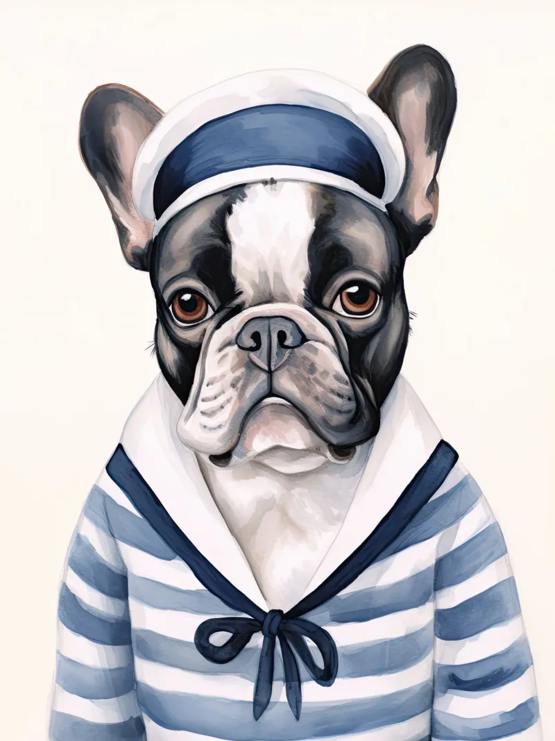 Mariner Bulldog poster con telaio in legno da DaarbyN