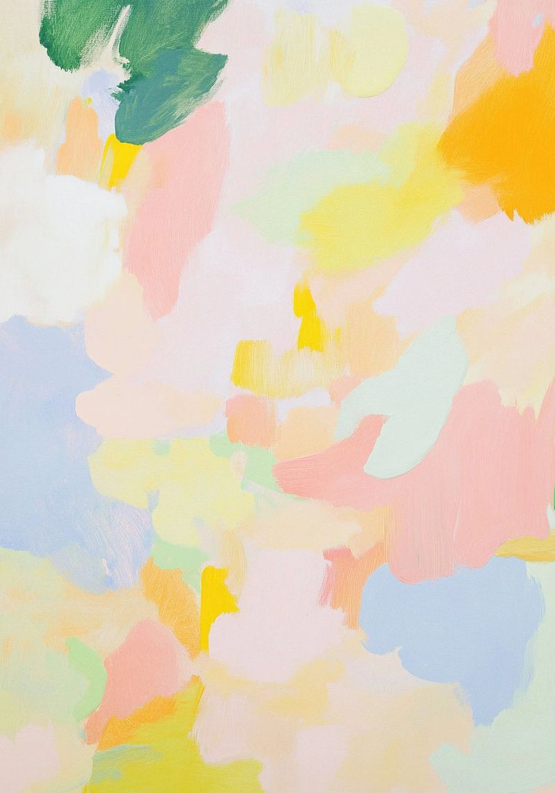 Abstrakt Rosa Licht Frühling Pastell Hahnemühle von Euphoria Theresa