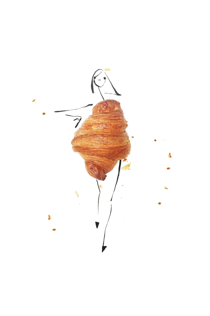 Croissant pellicola backlit da Gretchen Roehrs