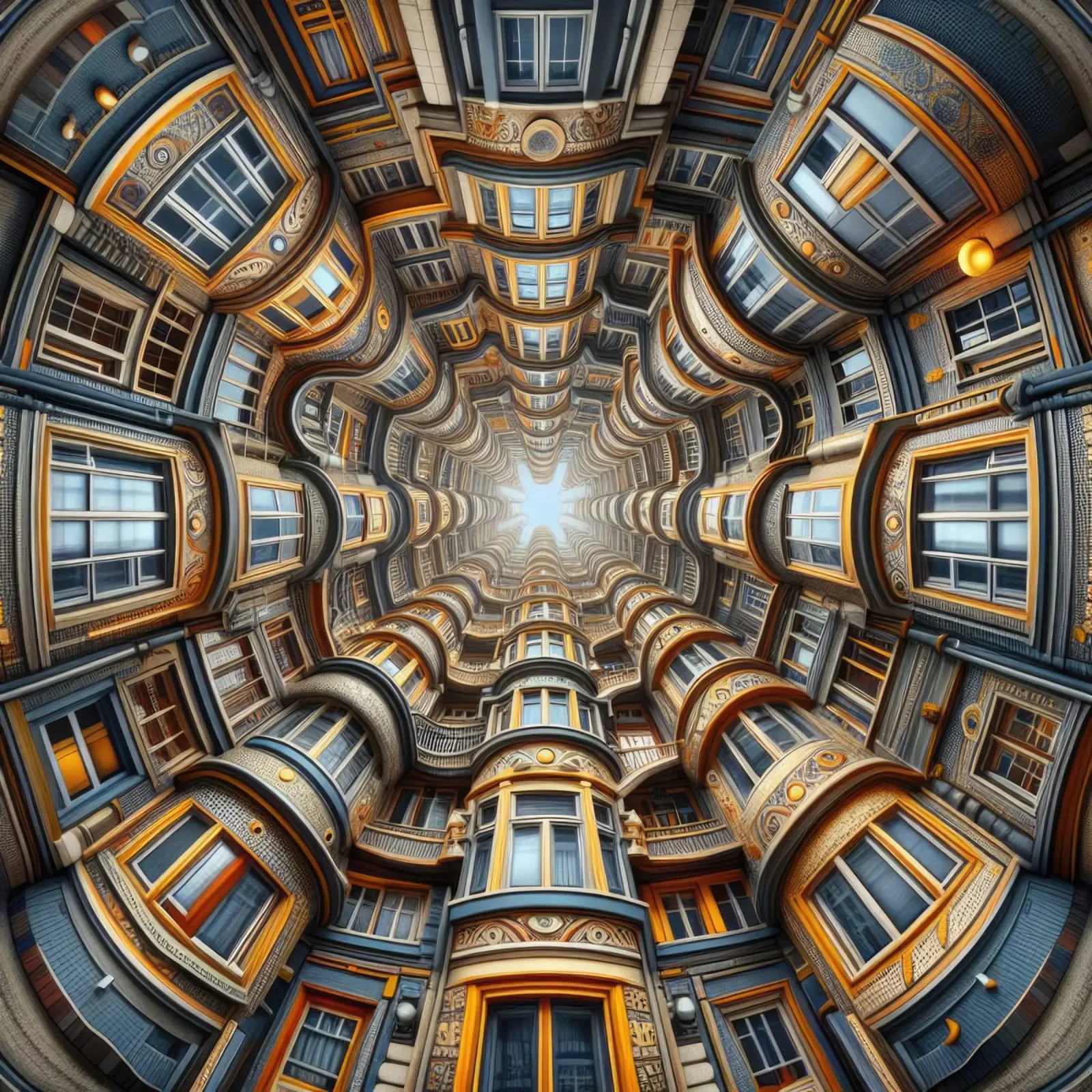 Sphere 022 - Symmetrical Architectural Tunnel backlit film by Spheres