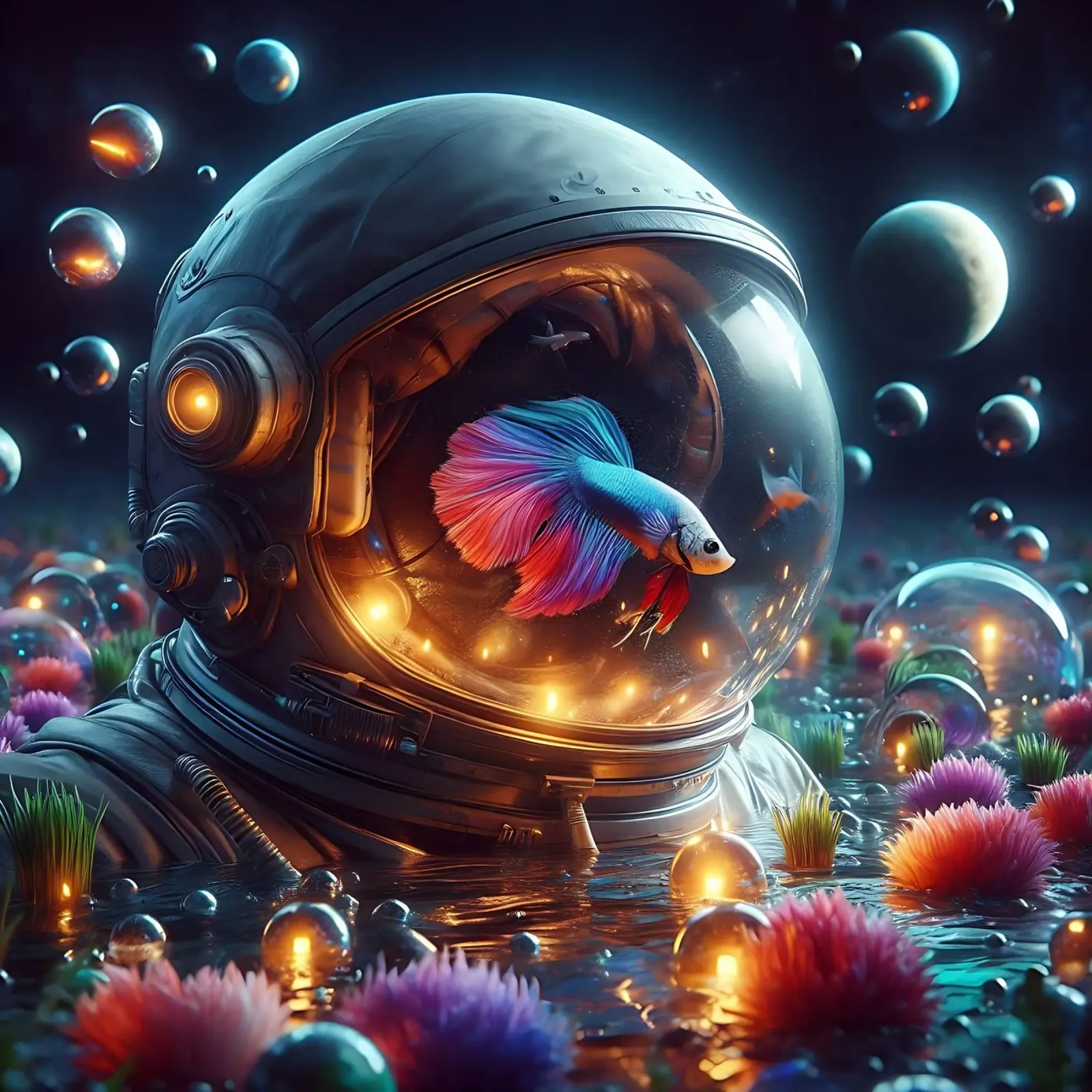 Betta Astronaut carta hahnemühle da nomad