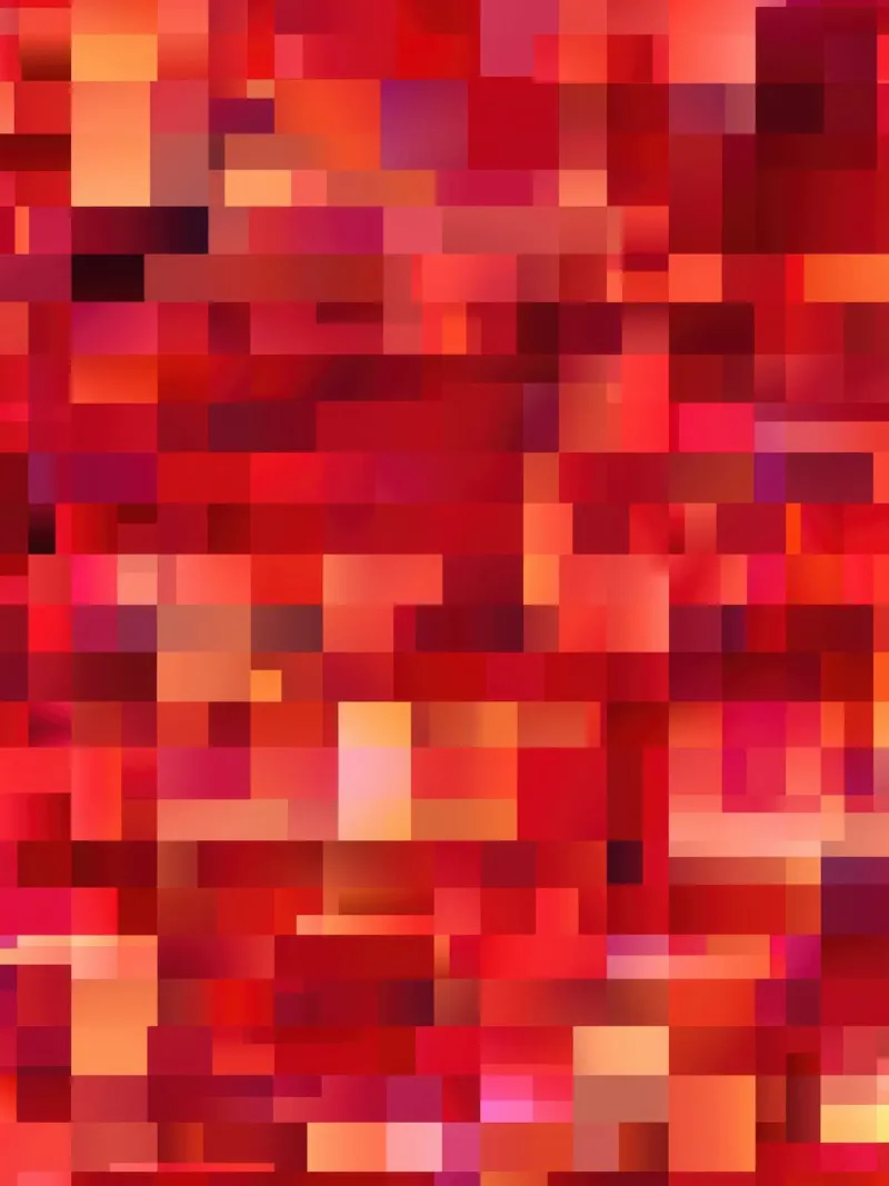 50 Shades Of Red | Abstract Cubist Pattern canvas by Autofocus