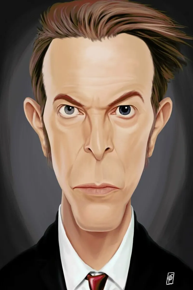 David Bowie pellicola backlit da Rob Art | Illustration
