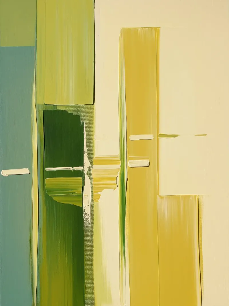 Abstract green and yellow pellicola backlit da Imagine