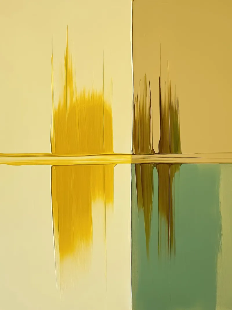 Abstract green and yellow pellicola backlit da Imagine