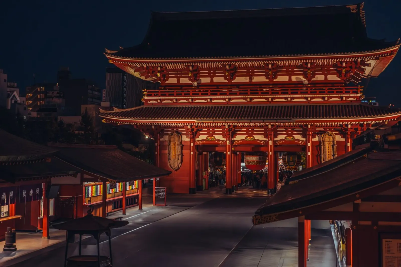 Sensoji Temple at night - Asakusa, Tokyo, Japan forex plate by Marcel Bisig