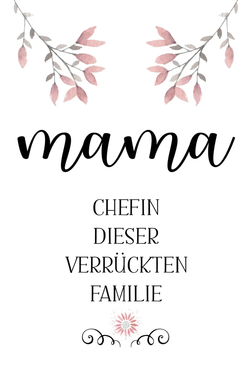 MAMMA capo di questa folle famiglia plexiglass da Melanie Viola