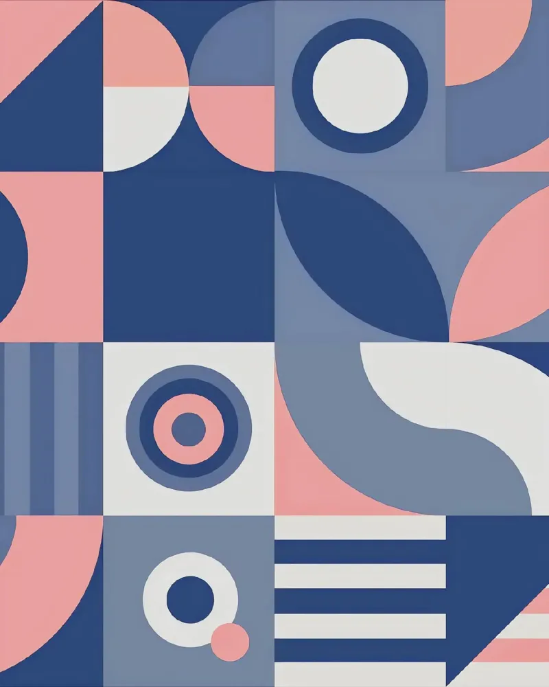 Geometrisch Bauhaus hahnemühle van Kiroiharu