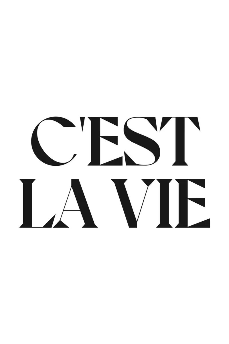 C'EST LA VIE pellicola backlit da n.4